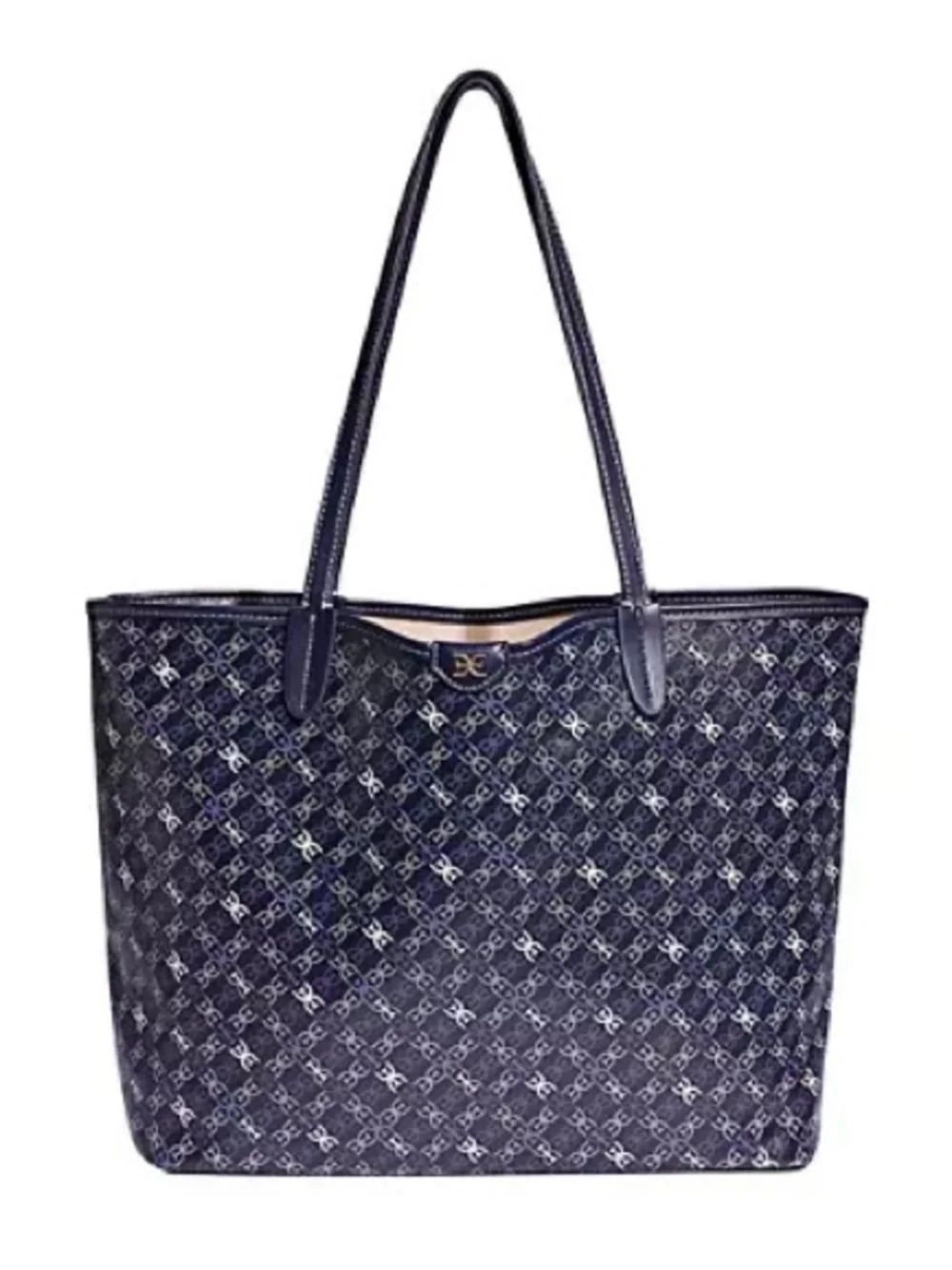 Sam Edelman Harper Tote in Navy & White